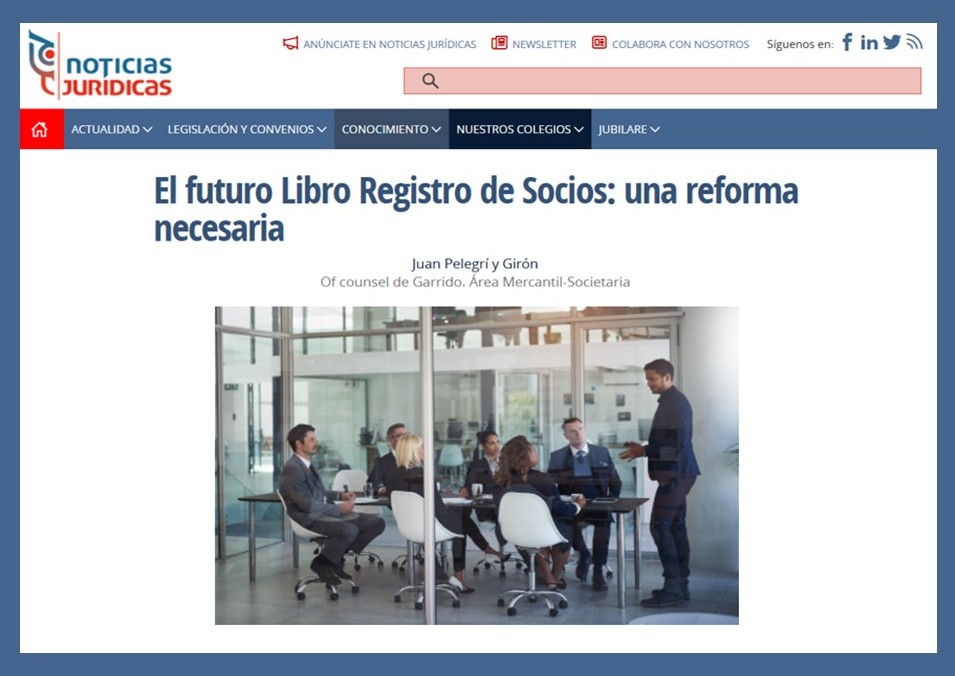 El futuro Libro Registro de Socios: una reforma necesaria