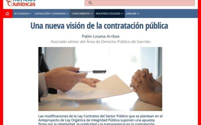 Una nueva visión de la contratación pública