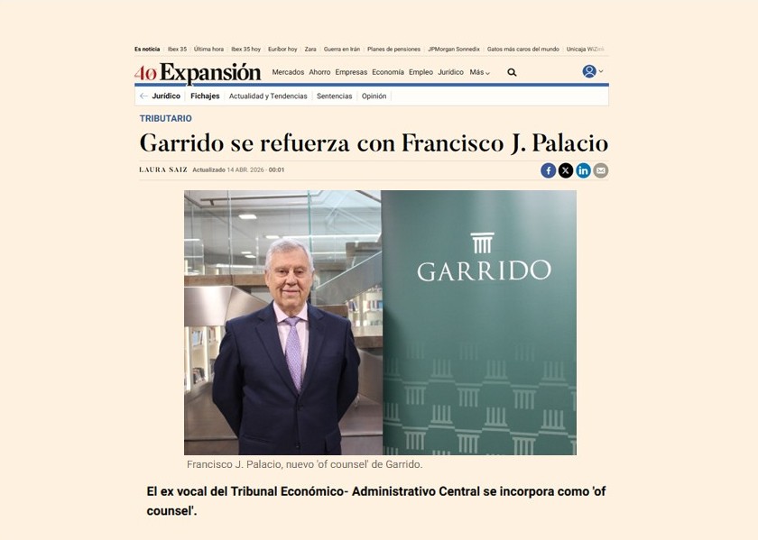 Garrido se refuerza con Francisco Palacio