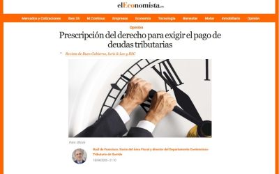Prescripción del derecho para exigir el pago de deudas tributarias