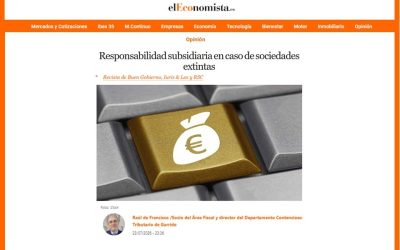 Responsabilidad subsidiaria en caso de sociedades extintas
